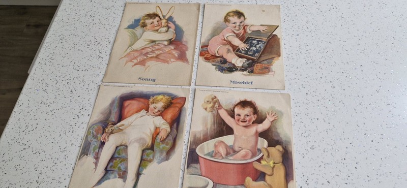 4 X " VINTAGE LILIAN ROWLES PRINTS" 1930S " LADYS COMPANION" 10" X 8" gallery