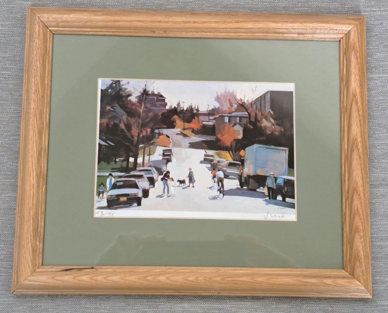 «SUBURBIA» by Jim Vest – VERY Limited Edition Color Litho Hand-signed Numbered
