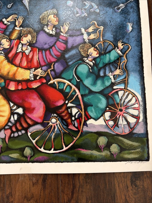 Spring Fancy” By Michael Kahan 195/ 350, Exceptional Colors with COA(2000) gallery