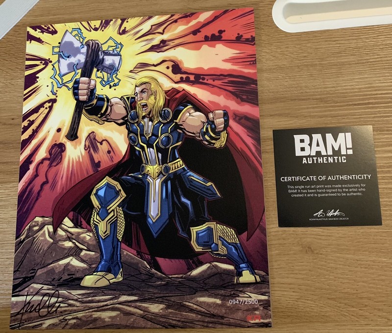 Bam Box Thor: Love and Thunder art print signed by artist LE /2500 COA