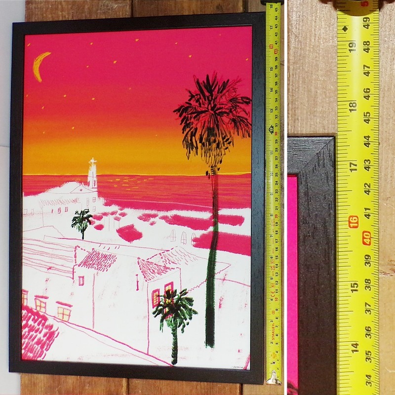 Tropical Mediterranean Wall Art Framed Print Colourful Gallery Wall Modern Beach gallery