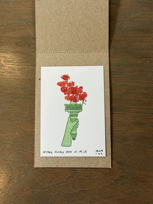 Ana Inciardi Mini Print NYBG Holiday State Of Mind 2026 Orchid Show