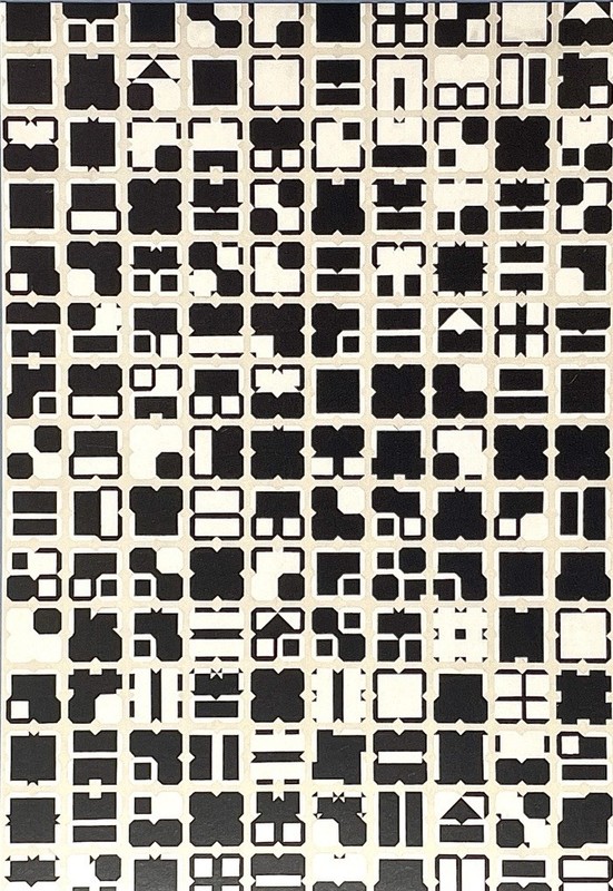 Ralph Iwamoto (1927-2013) Art Show Announcement Card – Octagonal Permutations