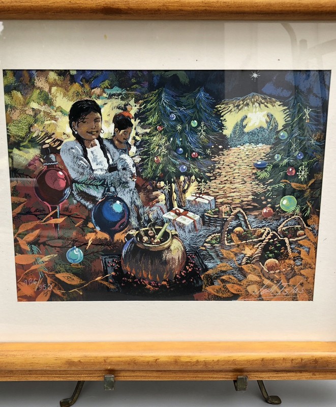 Mexican Artist Joel Islas Huitron Nativity Christmas Limited Serigraph 486/950