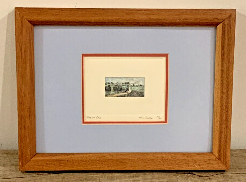 HERB FICHTER Signed & Numbered Etching «Doc on Call» 97/300 Framed