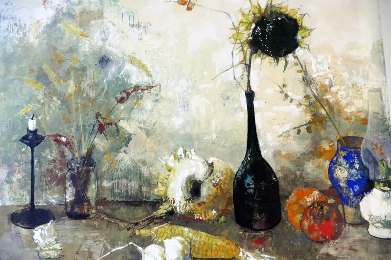 Jean Jansem Semerdjian Nature Morte au Tournesol poster by Daniel Jacomet gallery