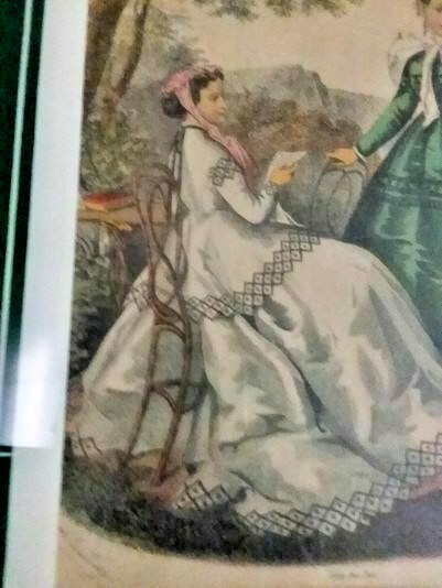 Leroy Imp Paris signed Anais Loudouze frame and matte * 14″ x 17″