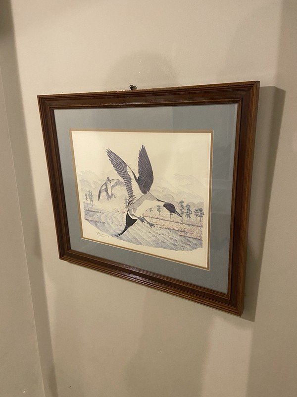Gene Murray Duck Flight, Hand Signed #359 limited COA art print Painting 27x23 gallery