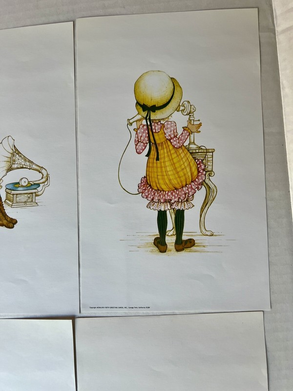 1974 Petticoats And Pantaloons Paper Art 6 Prints 8-1/2 x 5-1/4” #6280 Vintage gallery
