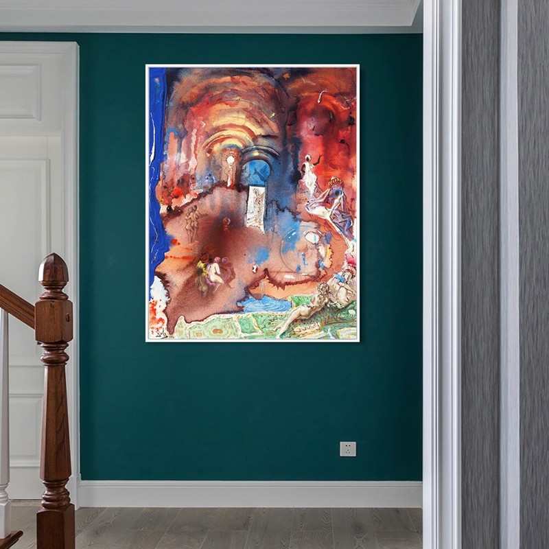 Framed Canvas Series#021 by Salvador Dali Wall Art Home Office Decorations gallery