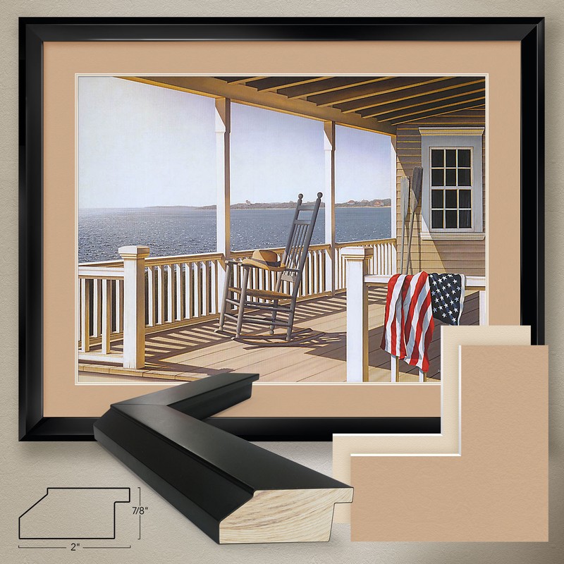 40W»x32H» INDEPENDENCE DAY by DANIEL POLLERA – DOUBLE MATTE, GLASS & FRAME