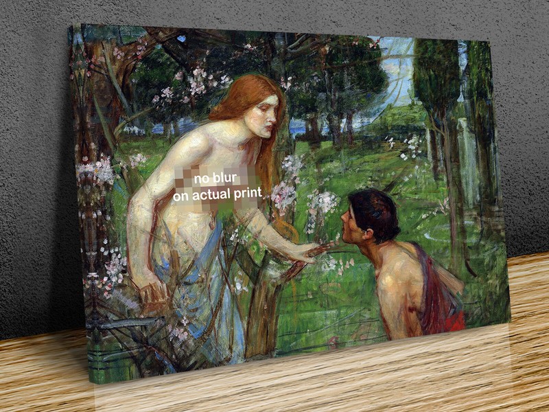 Study for Phyllis and Demophoon Waterhouse canvas print art or print only