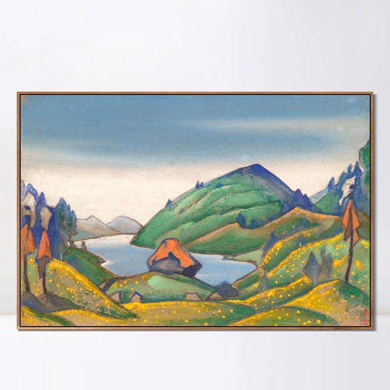 Framed Study of Scene Decoration for the Rite of Spring,1944 by Nicholas Roerich gallery