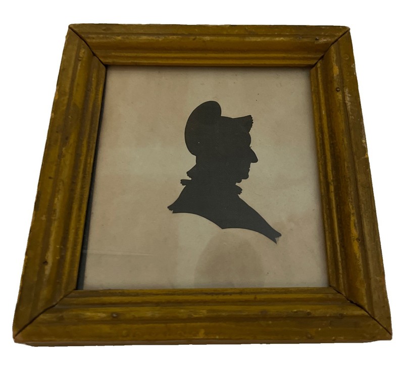 Vintage Antique Foster Bros. Boston MA Silhouette Portrait Martha Washington 5×5