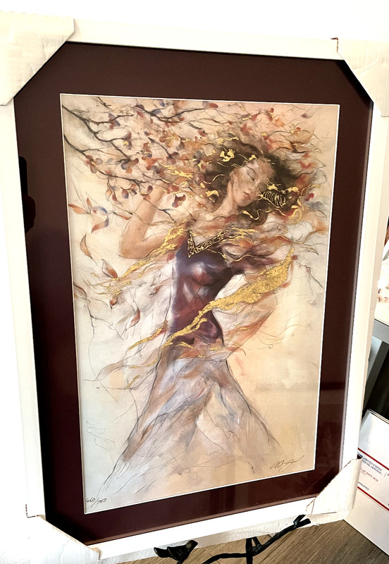🔥 Gary Benfield «Blossom» Framed SerioLithograph Signed Limited Ed of 750