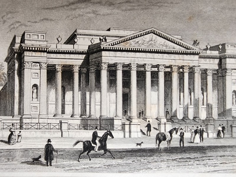 Antique c. 1850 print - Fitzwilliam Museum - Cambridge Victorian Steel Engraving gallery