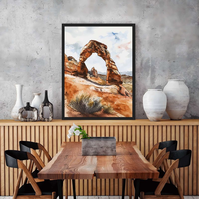 Desert Arch Landscape Wall Art Canvas Oil Paintings Reproduction gallery