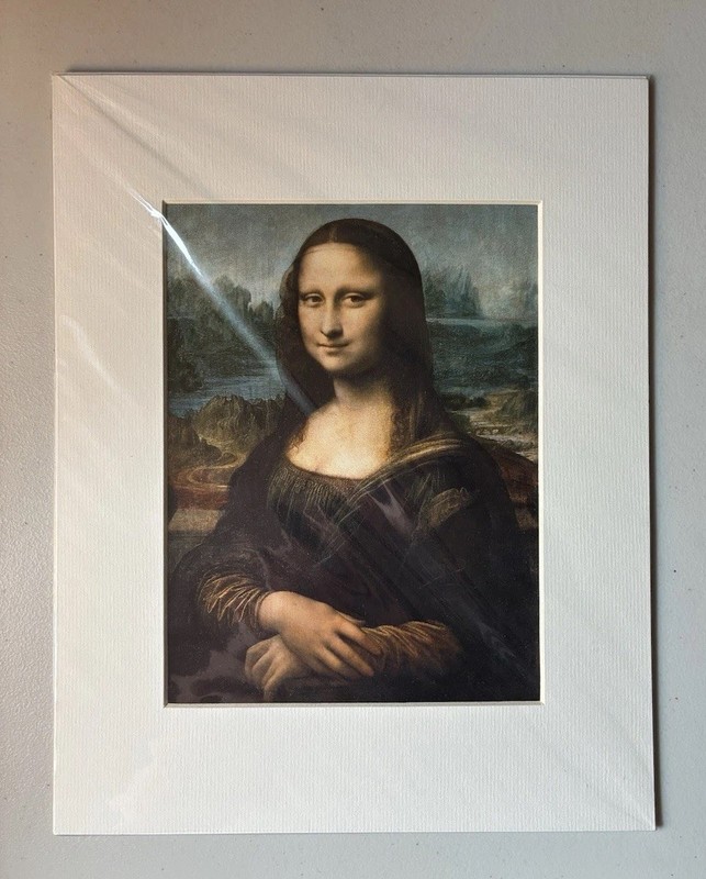 Portrait de Mona Lisa 77×53 Cm De Vinci Sealed Musée du Louvre Paris 2003