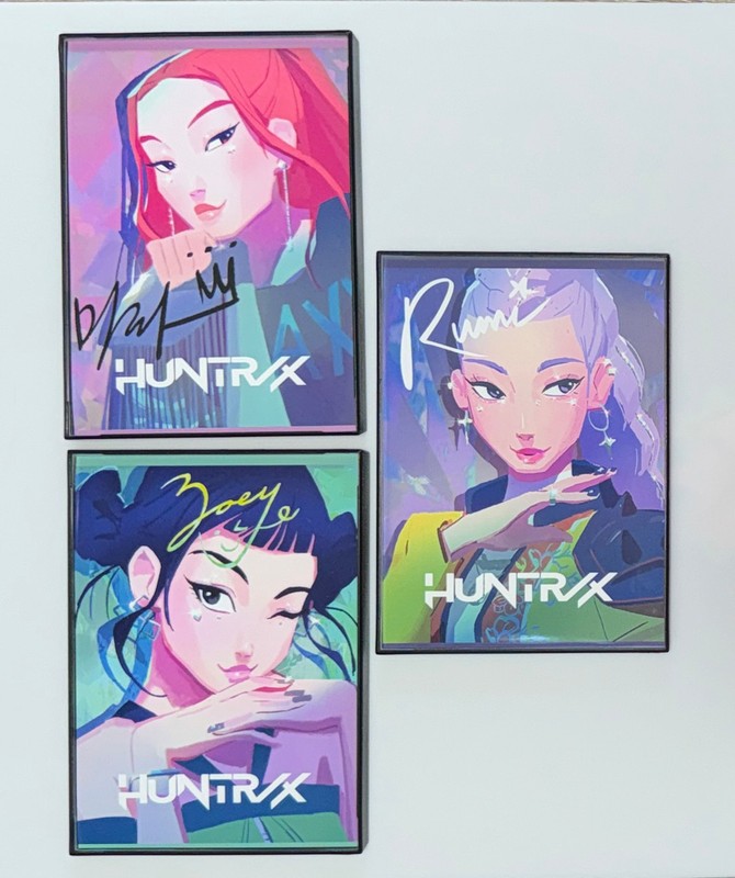 K-Pop Demon Hunters 5″ x 7″ Prints with Black Border Frame – All (3) Girls!