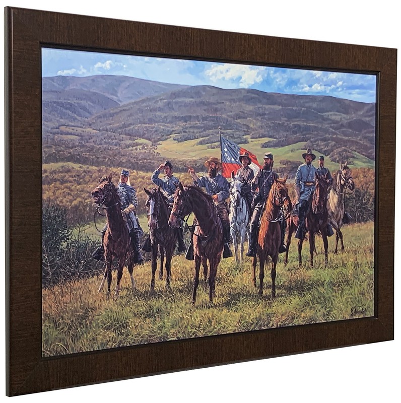 Bradley Schmehl Framed Canvas Reconnaissance At McDowell Civil War Art