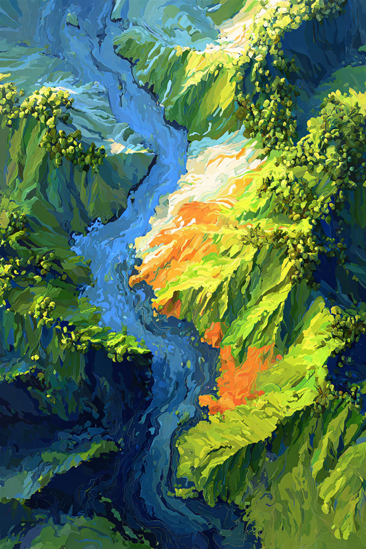 Amazon Rainforest 24×36 Giclée Art Print Ltd 1/25 Signed COA Rombley V16