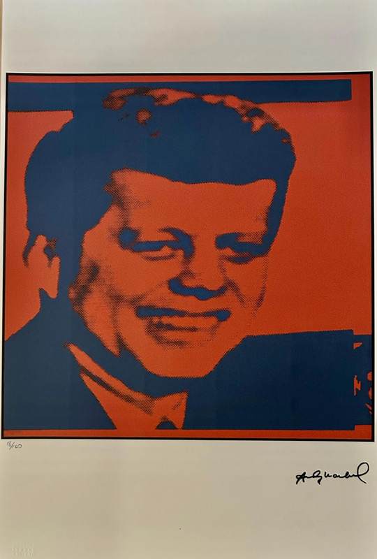 Andy Warhol «Flash43C-November 22, 1963 (1968 Red & Blue) Off Set Lithograph