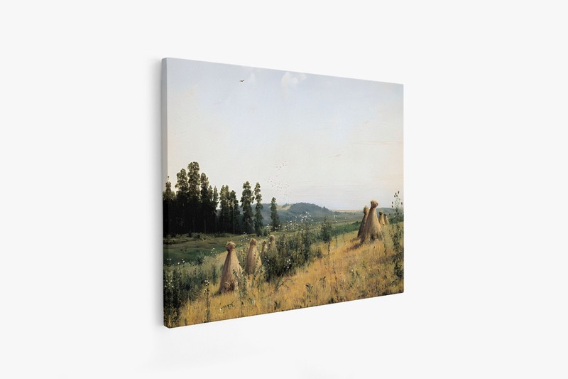Ivan Shishkin/Compressed field.Polesie landscape,/Canvas Wall Art Picture Print