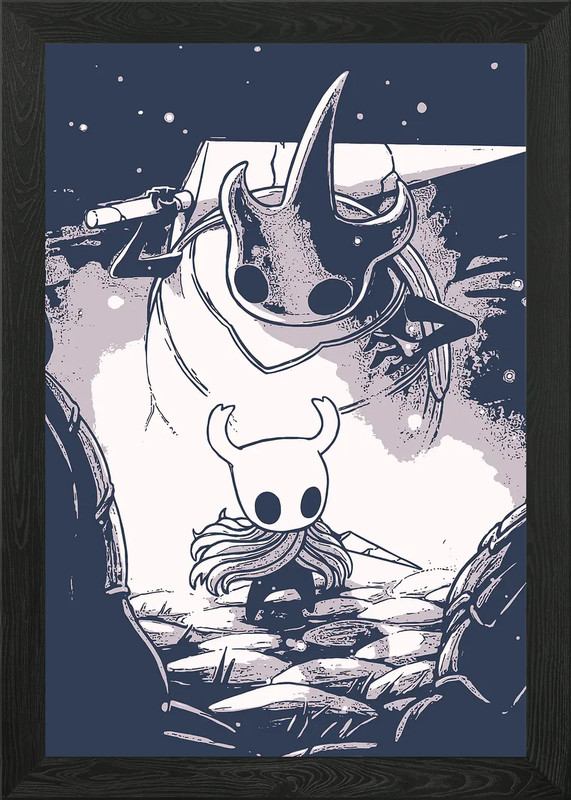The Knight Framed Wall Art Poster Canvas Print Picture