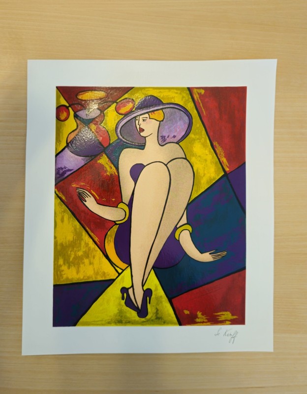 Linda le Kinff 1998 «Debbie» Serigraph