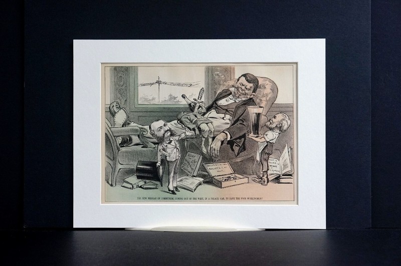 Messiah of Communism 1878 KEARNEY BALLOTS or BULLETS SCHWAB DORSHEIMER Puck Art gallery