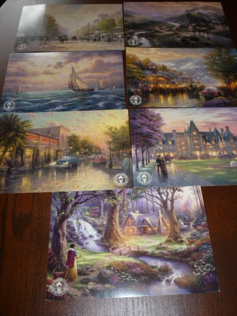 Thomas Kinkade 7 Prints-ready to frame-5.5 x 8.25 inch