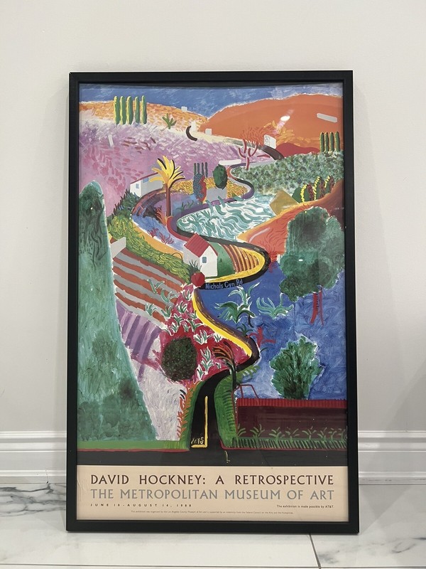 Nichols Canyon by David Hockney 1988 museum poster