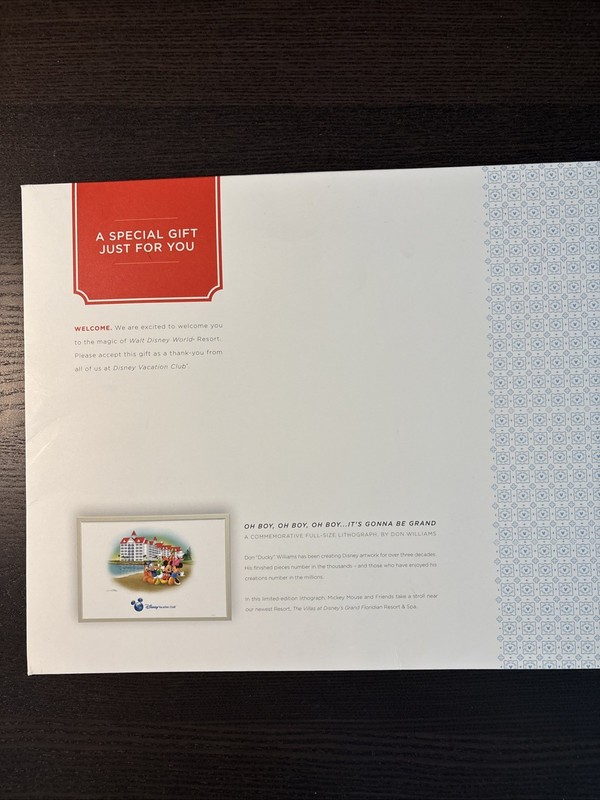 WDW Commemorative Don Williams Litho W Cert Of Authenticity Grand Floridian 2014 gallery