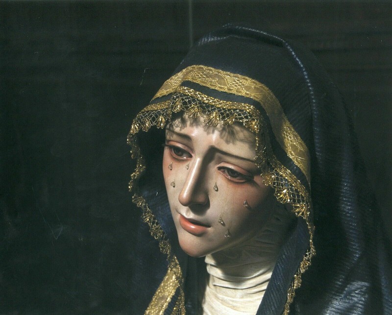 CHRISTIAN Catholic print picture Our Lady of Tears 8″ x 10″ SATIN PRINT