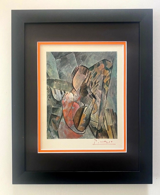 PABLO PICASSO 1948 FRAMED SIGNED ART PRINT CLASSIC MODERN WALL DISPLAY