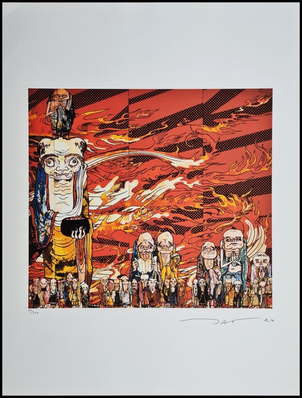 Takashi Murakami 500 Arhats 25 5/8×19 11/16in Lithography Art Limited 26/300