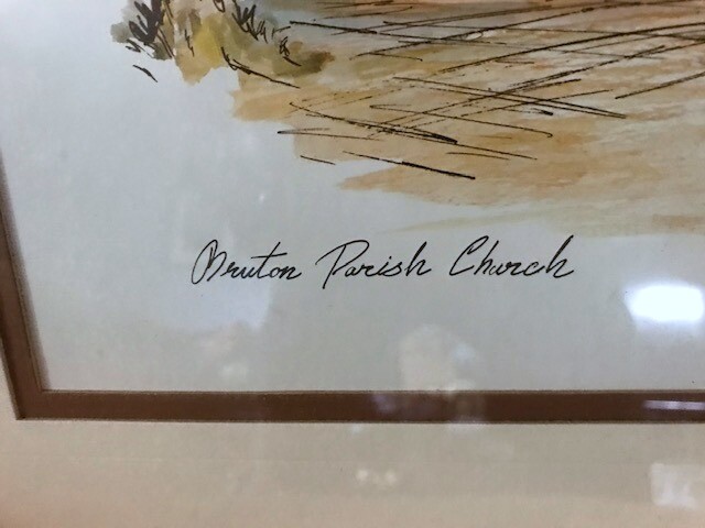 2 Coby Carlson Prints "Bruton Parish Church" & "Raleigh Tavern" Williamsburg, VA gallery
