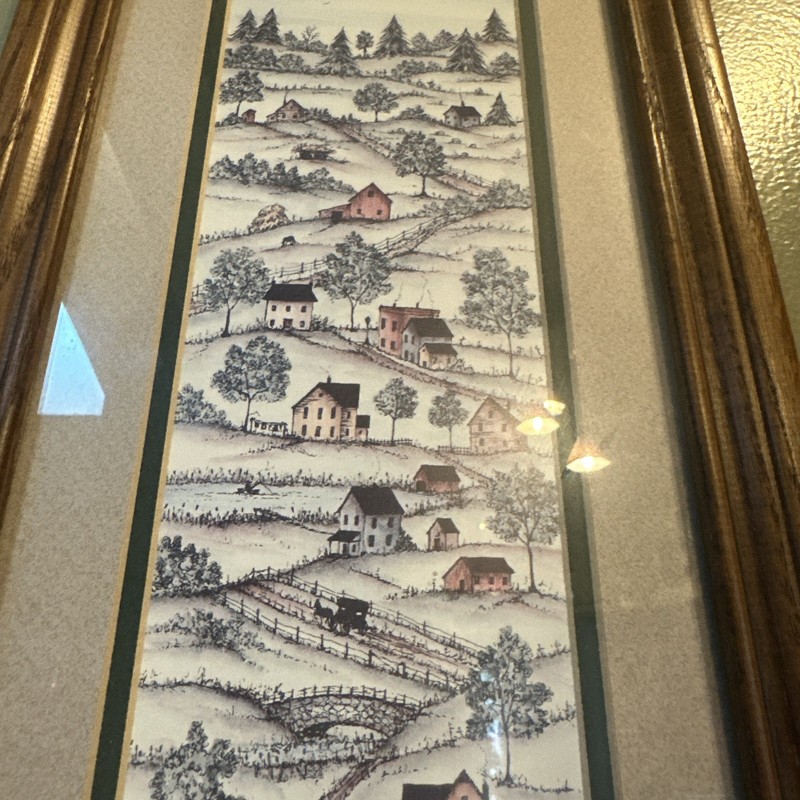 MB Frey Amish Rural Country Scene - Limited Edition 92/2500 horse buggy Print gallery
