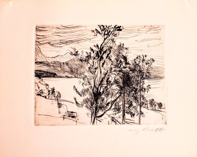A Very Good Impression Of A Drypoint Etching By German Expressionist L. Corinth