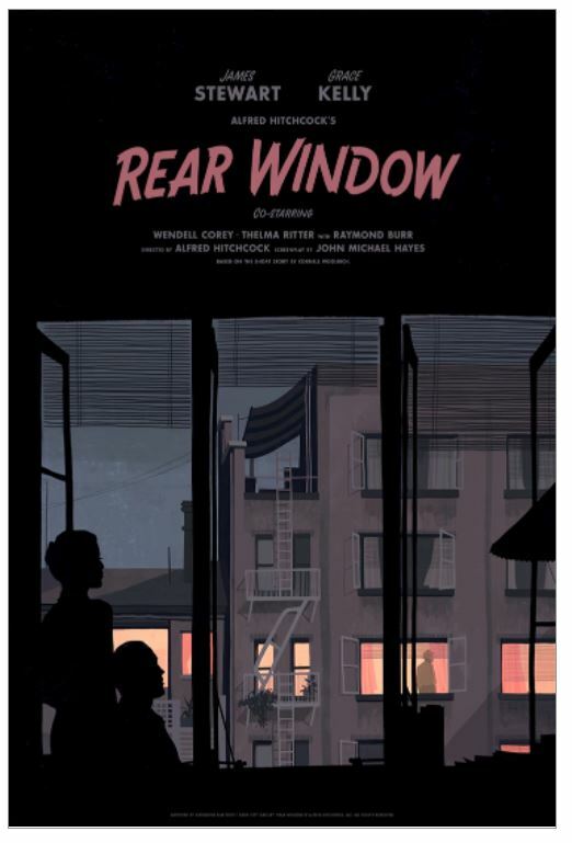 Rear Window Movie Film Poster Screen Print Art 16x24 SIGNED Mondo