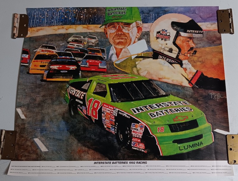Bart Forbes poster print Interstate Batteries Dale Jarrett Joe Gibbs NASCAR