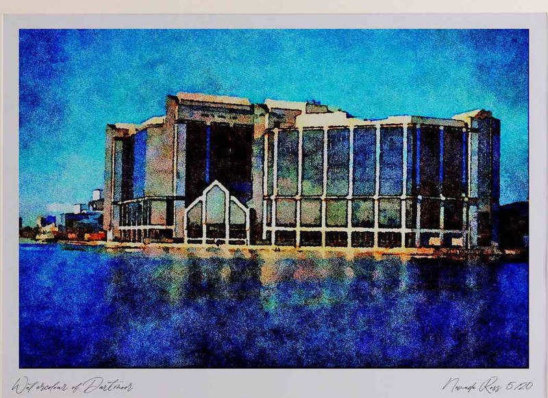 806031 City Reach Millwall Dock England U.K. A4 Watercolour print