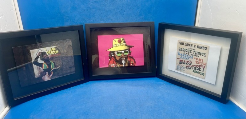 Vintage Jamaican Reggae & Dancehall Framed Art Prints 3 Limonious, Bass Odyssey