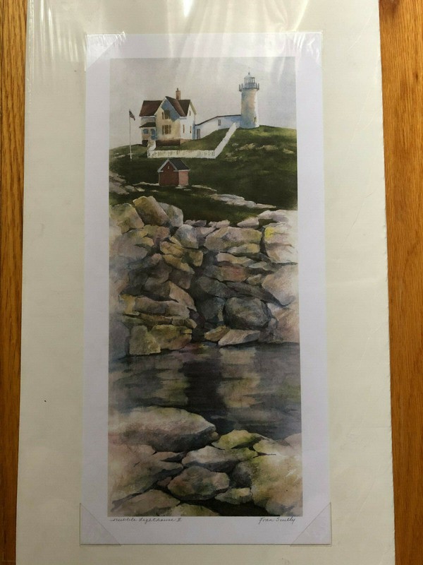 Nubble Lighthouse II Print by Fran Scully