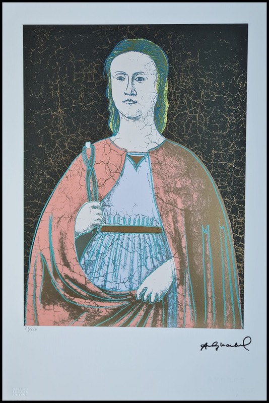 ANDY WARHOL * St. Apollonia * 57 x 38 cm * Signed Lithograph * Limited # 26/100