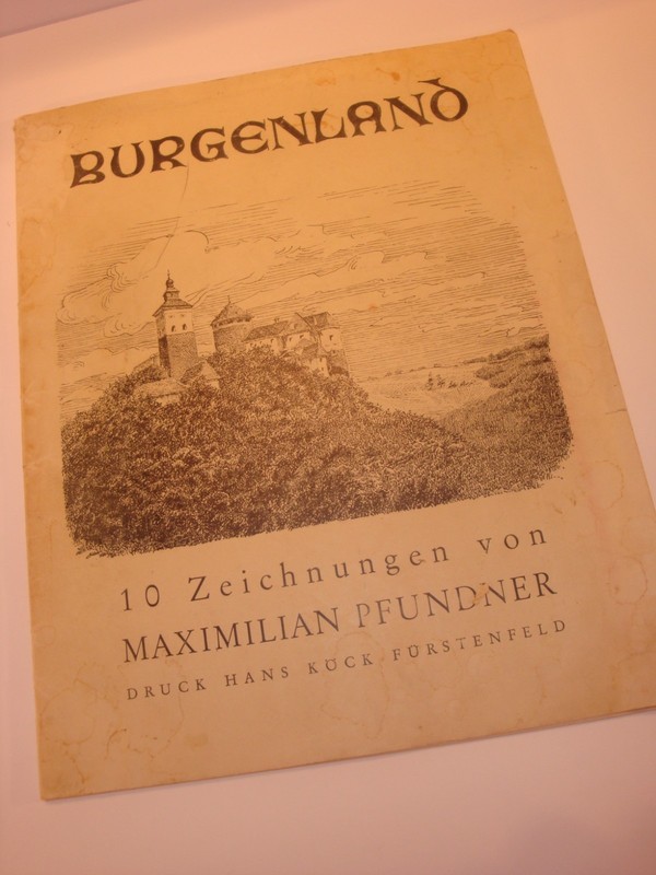 Burgenland 10 Zeichnungen von Maximilian Pfunder, 1963 AUSTRIAN Art print RARE