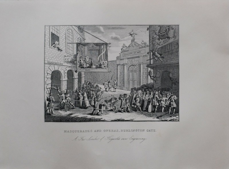 1860 WILLIAM HOGARTH 5 PRINTS BURLINGTON GATE PAUL BEFORE FELIX GOOD SAMARTIAN