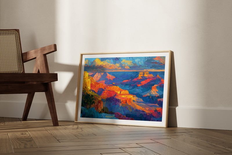 Grand Canyon United States 36x24 Giclée Art Print Ltd 1/25 Signed COA Rombley H1 gallery