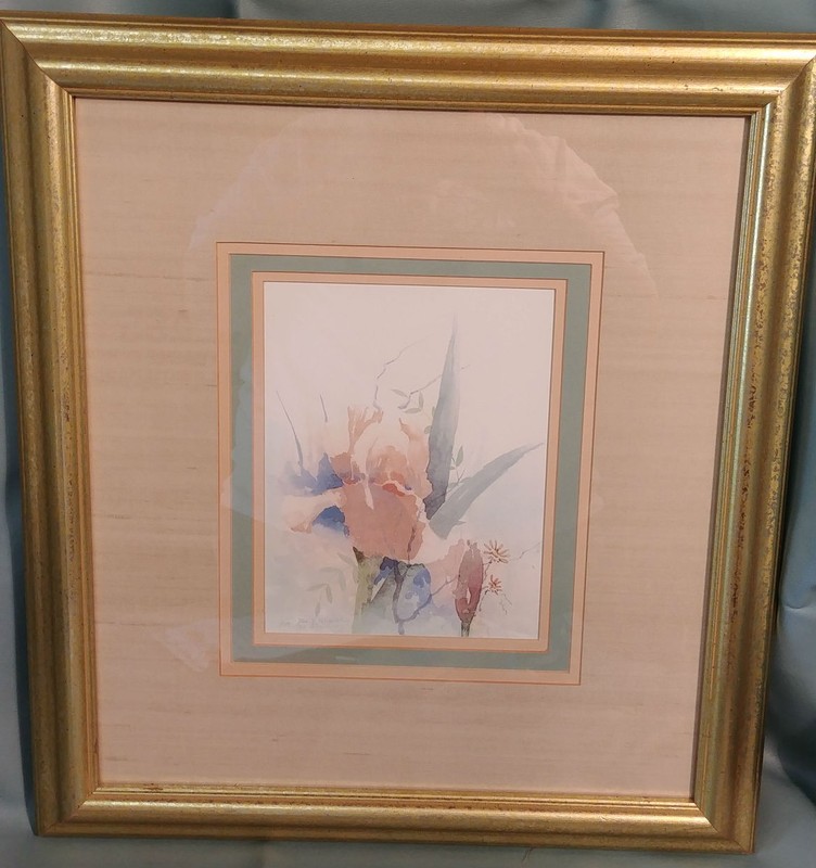 David Nichols Signed Numbered Framed and Matted Print # 959/1950 Iris 20 x 18