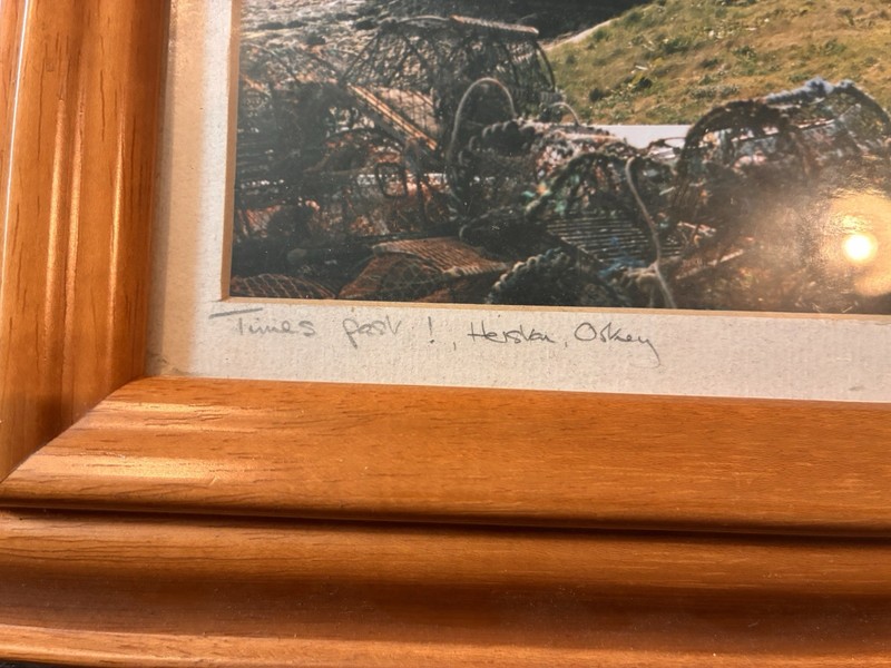 Orkney Picture Herston Times Past Wooden Boat Framed 24x20cm gallery